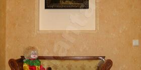 Интерьер стен. Картин "Венеция". Сусальное золото. Поталь. Золочение
