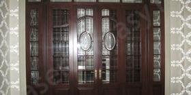 Дизайн деревянных дверей. Двери в интерьере. Лазерная гравировка на стекле. Двери на заказ