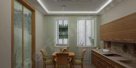 Кухни на заказ. Подсветка потолка. Дизайн потолков. Внутренняя подсветка. Отделка двери. Стильные кухни