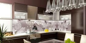 Фартук для кухни из стекла. Виды стеклянных фартуков. Светодиодная подсветка. Интерьер кухни. Столы для кухни. Столы для дома