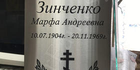 Дизайн памятной таблички на металле 200х300х3мм