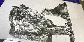 Настенное панно 1200х1800мм в ванную комнату с несмываемым изображением на керамограните